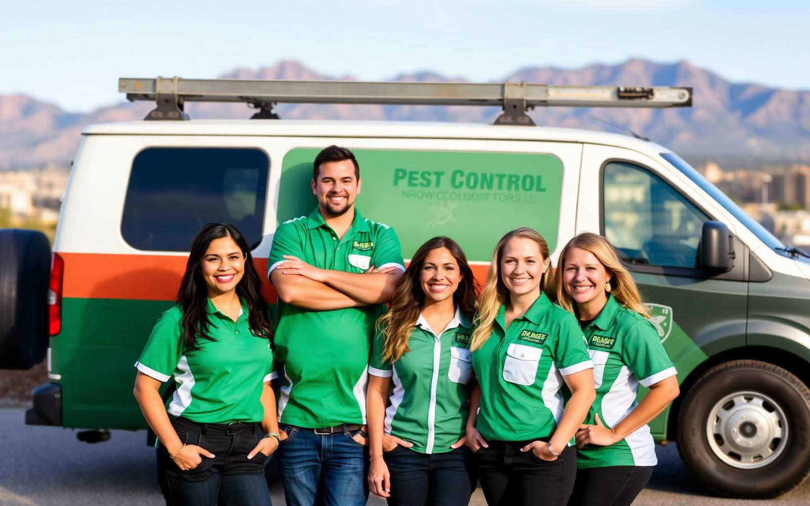 VIPS Environmental team standing in front of a service van in Denver